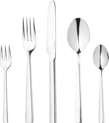 Produktbild von ERNESTO® Edelstahl-Besteck-Set, Essbesteck, hochglanzpoliert 30-teilig