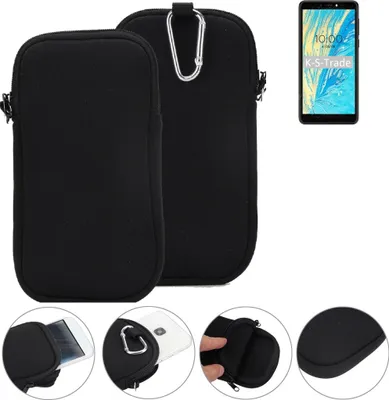 Produktbild von K-S-Trade Neopren-Hülle Handyhülle kompatibel mit BQ Mobile BQ-5740G Spring Schutzhülle Neoprenhülle Sleeve Schutz-Hülle Gürtel Tasche Case