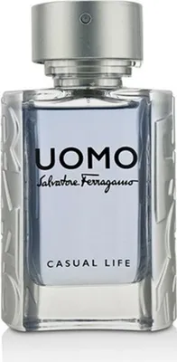 Produktbild von Salvatore Ferragamo Uomo Casual Life, Männer, 50 ml, Kardamom, Zitrone, Violett, Ambrette, Kaffee, Geranium, Kaschmirhölzer, Zedernholz, Weißer Moschus, ALCOHOL DENAT. (SD ALCOHOL 39-C), PARFUM (FRAGRANCE), AQUA (WATER), LIMONENE, LINALOOL, ETHYLHEXYL...