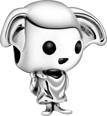 Produktbild von PandoraHarry Potter Charm 798629C01 Dobby the House Elf Silber 925 Schwarz Weiß Emaille