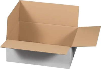 Produktbild von Faltkarton Fefco0201 -weiß- 1-wellig, 395x295x140mm - Kaufland - 50 Stück