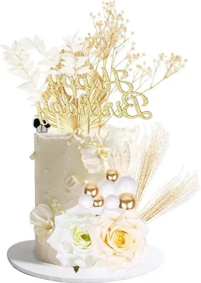 Produktbild von 25 Stück Blumen Dekoration Gold Hochzeit Geburtstag