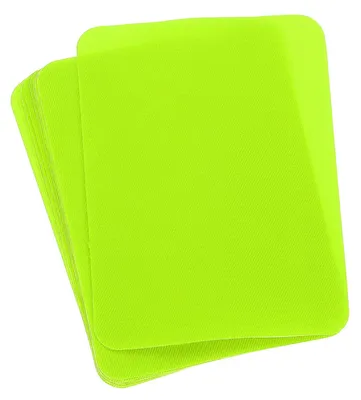 Bügelpatches für Kleidung, 10 Stück, neongrün, 12,5 x 9,9 cm