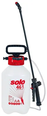 Productafbeelding van Drukspuit transparant - 5 liter - Zuigerpomp - Met 50 cm sproeibuis - Wit