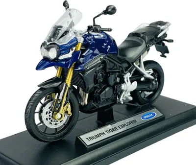Produktbild von Welly Triumph Tiger Explorer 1:18 11cm Motorrad Neu im Kasten Die Cast Modell 12836