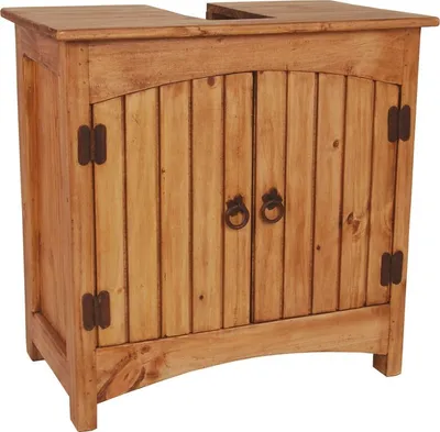 Produktbild von MiaMöbel Unterschrank Mexico Möbel 60x60x35 cm Landhausstil Massivholz Pinie Honig