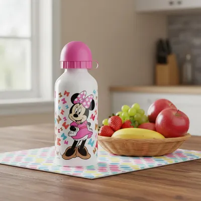 Alu-Trinkflasche Kinder 400 ml Minnie Mouse mit Trinktülle