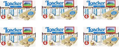 Produktbild von 24x Loacker Classic Würfel milk reigel milch Waffeln kekse cookies kuchen 45g