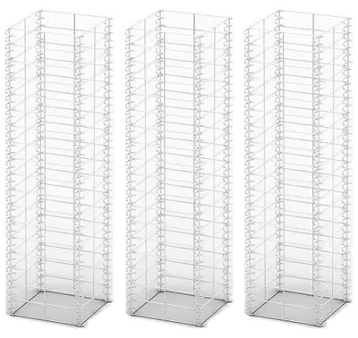 Produktbild von Gabionen Set mit 3 Steinkörben Drahtkorb Säulen für Sichtschutz und Steinmauer aus verzinktem Stahl witterungsbeständig rostbeständig 25 x 25 x 100 cm