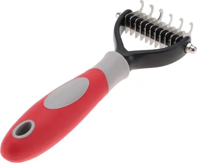 Produktbild von Haustier 2 -seitig professionelles Knoten Kammpinselhund Reinigung Haarentfernung Kämme Pflegewerkzeug