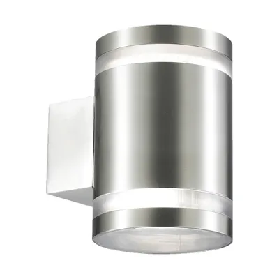 Obrázek produktu pro Nástěnné svítidlo CANBERRA 2xGX53/9W,IP44, nerezová ocel D: 130, V: 116, stmívatelné