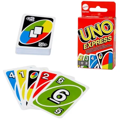 Zdjęcie produktu dla Games UNO Express, Gra karciana, Zrzucanie, 7 lat(a), Gra rodzinna