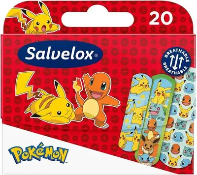 Image de Pansements souples Salvelox Pokémon, 20 unités