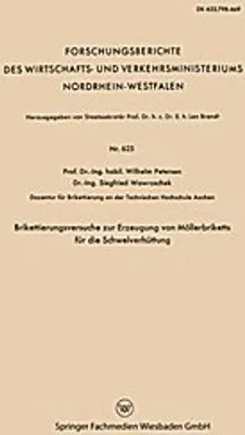 Obrázek produktu pro Brikettierungsversuche zur Erzeugung von Möllerbriketts für die Schwelverhüttung