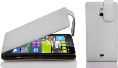 Immagine prodotto di Cadorabo cover protettiva per Nokia Lumia 1320 custodia in bianco flip case custodia per cellulare cover in Similcuoio