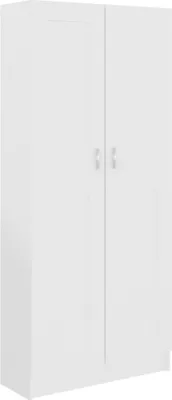 Obrázok produktu pre vidaXL Regál White 82,5x30,5x185,5 cm odvodený výrobok z dreva