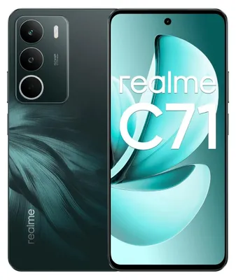Produktbild von realme C71, 16,9 cm (6.67"), 1604 x 720 Pixel, 8 GB, 256 GB, 50 MP, Grün