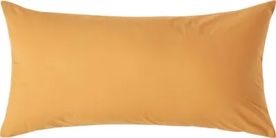Produktbild von HOMESCAPES povlak na polštář hustota vláken 200 hořčicově žlutá, 40 x 80 cm