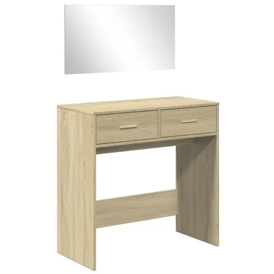 Immagine prodotto di Comodino con specchio rovere Sonoma 80x39x80 cm
