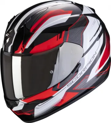 Produktbild von Scorpion Exo 390 Boost Helm Farbe: Schwarz/Weiß/Rot, Grösse: XL (61/62)