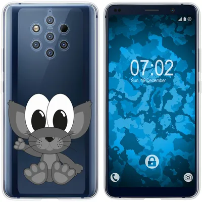 Produktbild von PhoneNatic Case kompatibel mit  Nokia 9 PureView Silikon-Hülle Cutiemals M5