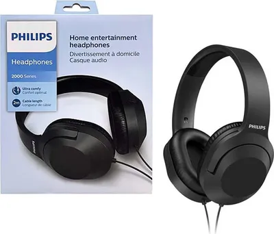 Zdjęcie produktu dla Philips TAH2005BK/00, Przewodowa, Muzyka/dzień powszedni, 20 - 20000 Hz, 185 g, Słuchawki, Czarny