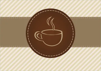 Produktbild von Wallario Poster - Kaffee-Menü - Logo Symbol für Kaffee, Kunstdruck Größe: 70 x 100 cm