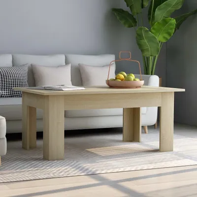 Produktbild von "2026 Promotion" Couchtisch Wohnzimmer - Kaffeetisch - Sonoma-Eiche 100x60x42 cm Holzwerkstoff - Sofatisch CC26933