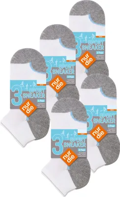 Produktbild von NUR DIE Herren Sneakersocken 15-Pack Sport und Alltag - weiß - Größe 39-42