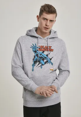 Produktbild von Merchcode Hoodie Black Panther Hoody Heather Grey-M