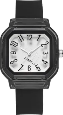 Produktbild von Alienwork Kids Kinderuhr Jungen Mädchen Schwarz Silikon-Armband Weiss Kinder-Uhr Sportlich