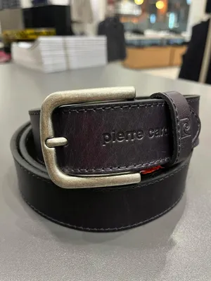 Image de Pierre Cardin Ceinture en cuir violette 125 cm