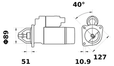 Image de Démarreur Squal Is0821 Démarreur Agricole 12v 3.0kw - Squal