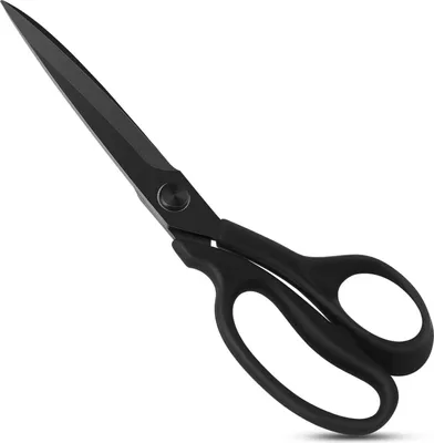 Image de Ciseaux de couture Ciseaux à tissu 23 cm Lame revêtement titane Noir
