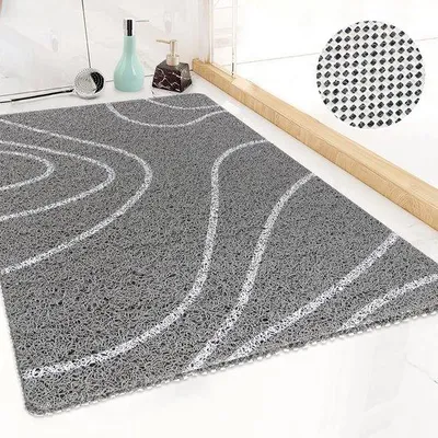 Obrázok produktu pre Protiskluzová sprchová rohož Unyqoos® Grey, 40 x 60 cm, pre bezpečné a pohodlné sprchovanie