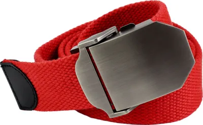 Produktbild von Gürtel Webgürtel Workwear 4cm Matrosengürtel rot Polyester Metallschnalle