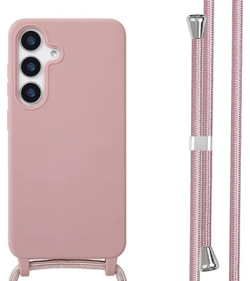 Immagine prodotto di Custodia in silicone imoshion con cinturino Samsung Galaxy S25 - Rosa sabbia