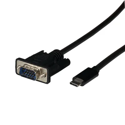 Image de Câble USB type C - SVGA/VGA, USB type C -- mâle - HD-15 mâle, 1080P, 2m