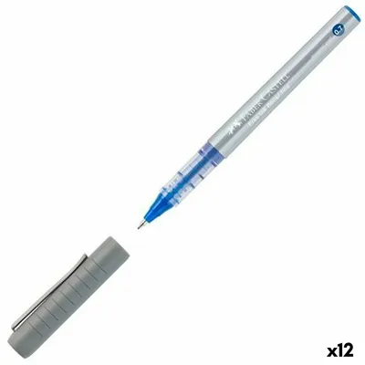 Produktbild von Flüssigtintenstift Faber-Castell Roller Free Ink Blau (12 Stück)