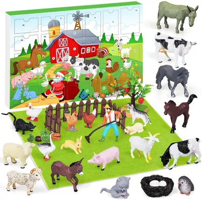 Image de Calendrier de l'Avent pour Noël avec ornements décoratifs