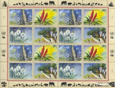Produktbild von Briefmarken UNO - Genf 2010 Mi 681-684Klb Kleinbogen (kompl.Ausg.) postfrisch Pflanzen