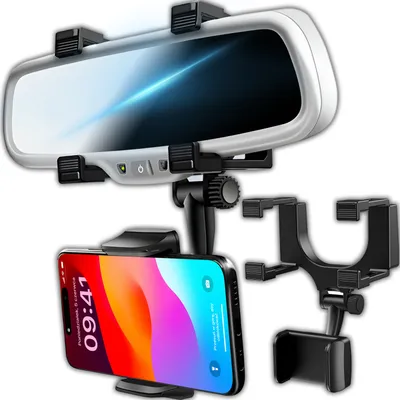 Produktbild von Uchwyt samochodowy na telefon komórkowy do lusterka wstecznego Uchwyt samochodowy na telefon komórkowy Uniwersalny uchwyt samochodowy na telefon komórkowy do wszystkich lusterek Obrotowy uchwyt na smartfon