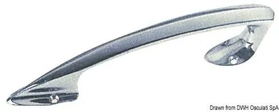 Obrázok produktu pre Rukoväť luku mosadz, pochrómovaná 200x33x35 mm , 1 kus