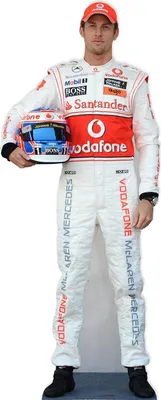 Produktbild von Formel 1 Pappaufsteller (Stand Up) - Jenson Button (184 cm)