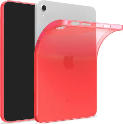 Produktbild von Hülle Kompatibel mit Apple iPad Air (13.0) - Transparent Silikon Cover Case Schutzhülle in Rot