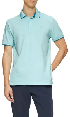 Zdjęcie produktu dla s.Oliver 2161571.6045.S, koszulka polo, Męski, Turkusowy, S, Casual, Kołnierzyk polo