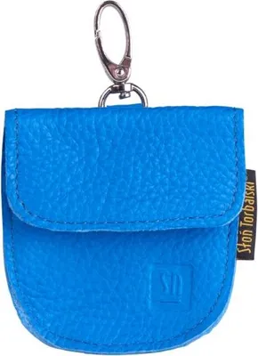 Image de Mini sac en cuir bleu Sofia