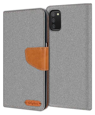 Zdjęcie produktu dla Pokrowiec na telefon komórkowy Samsung Galaxy A03s Etui Wallet Flip Case Pokrowiec ochronny z tkaniny
