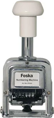 Zdjęcie produktu dla Foska Nummerierwerk 5 mm 6 Streifen colop numf.zs506