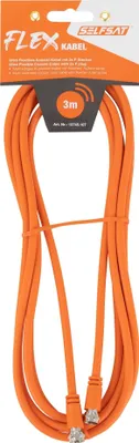 Produktbild von Selfsat Ultra Flexibles Koax-Kabel mit 2 x F-Stecker - 3,0 m